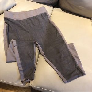 Dusty lavender ultra suede leggings high waist